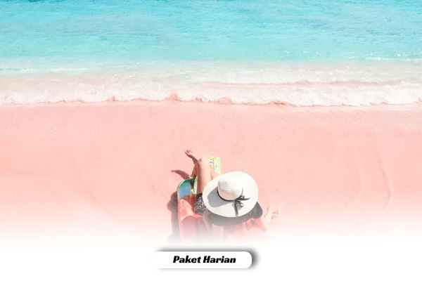 pink beach tour